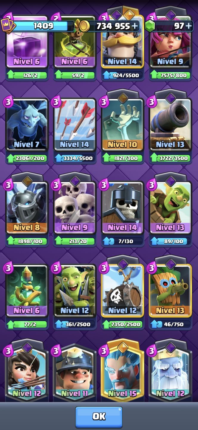 [CLASH ROYALE ] CONTA 13.1K TROFÉUS 4 ANOS DE CONTA