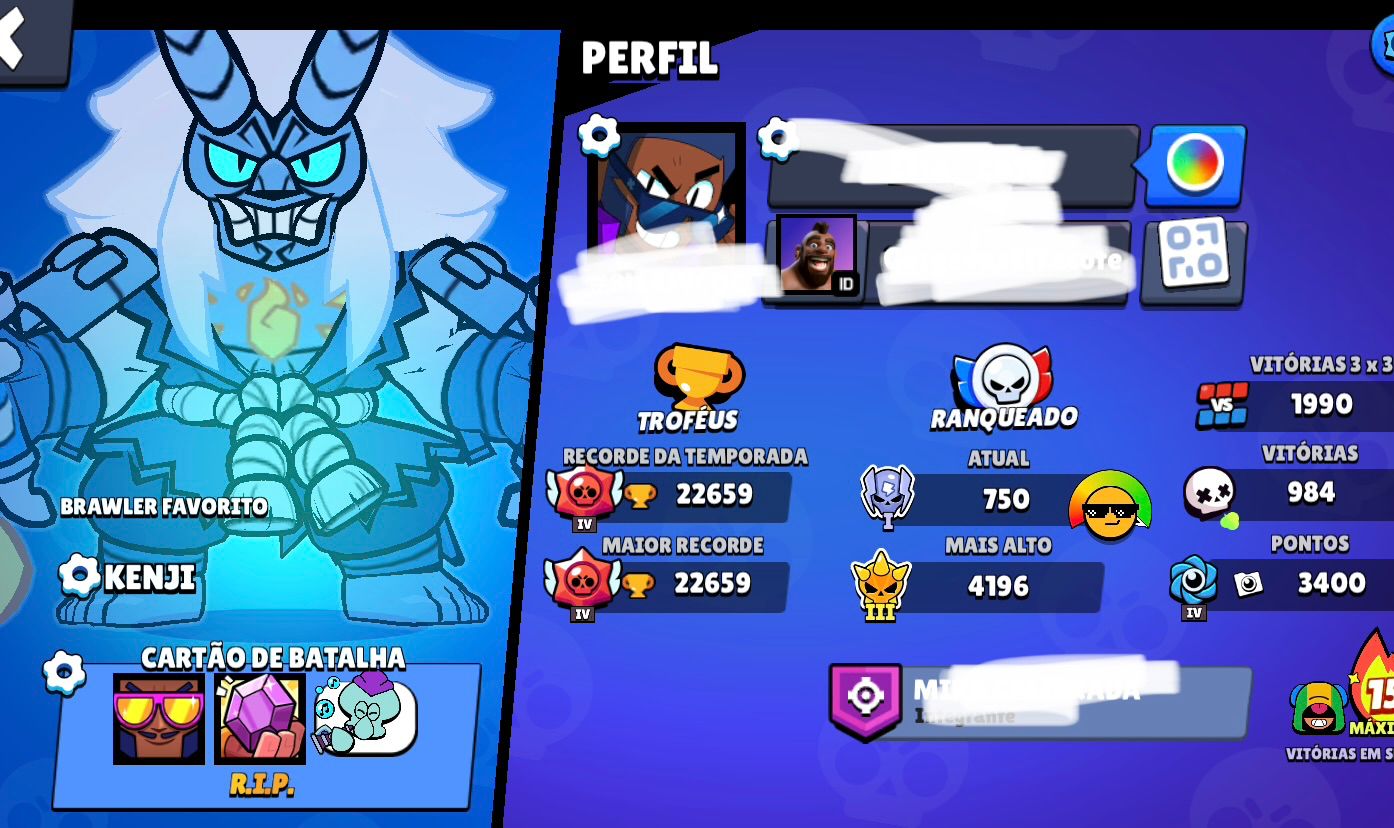 Conta de Brawl Stars 70 porcento de desconto conta rara