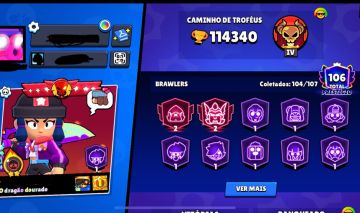 Conta de Brawl stars extremamente rara e upada.