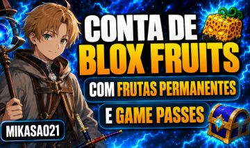 CONTA DE BLOX FRUITS COM FRUTAS PERMANENTES E GAME PASS