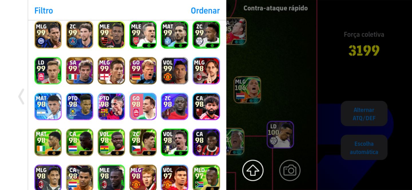 Conta de E-footeball Rara