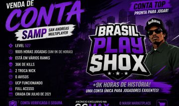 CONTA BRASIL PLAY SHOX 2 (LEVEL 500) SAMP (MUITO RARA) | SAN ANDREAS MULTIPLAYER