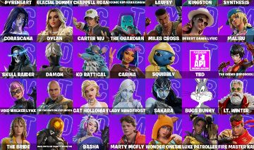 Conta de fortnite com skins tryhard