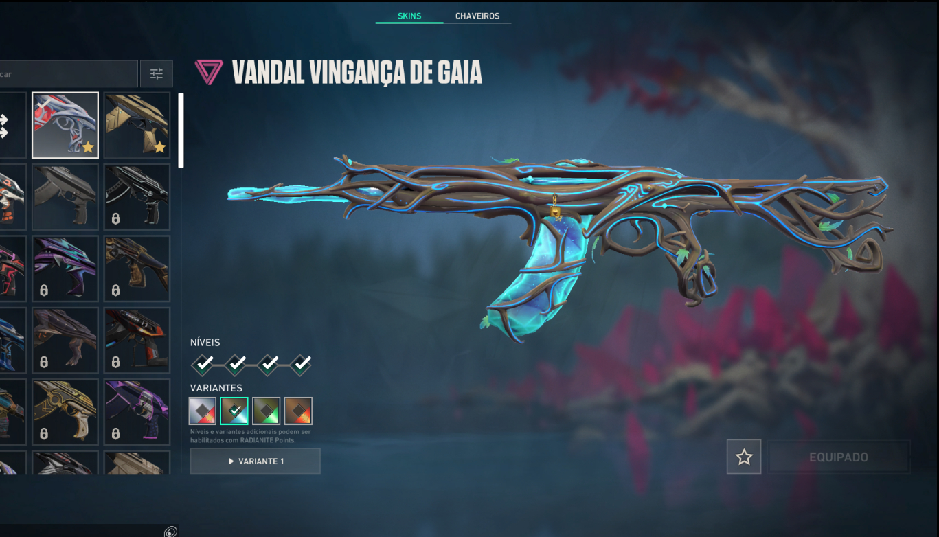Conta valorant varias skins, 300$ gastos sem competitivo com facas e outras skin