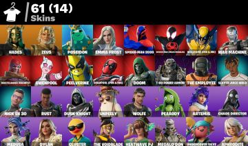 Conta Fortnite 61 SKINS/ MARVEL/SPIDER-MAN MILES MORALES & 2009/ NICK E 30