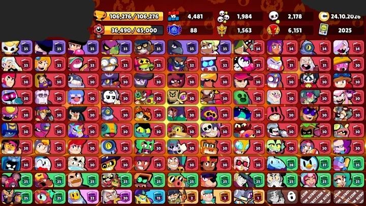 Conta brawl stars +100k/107 brawlers/quase na fama solar+2 contas clash of clans