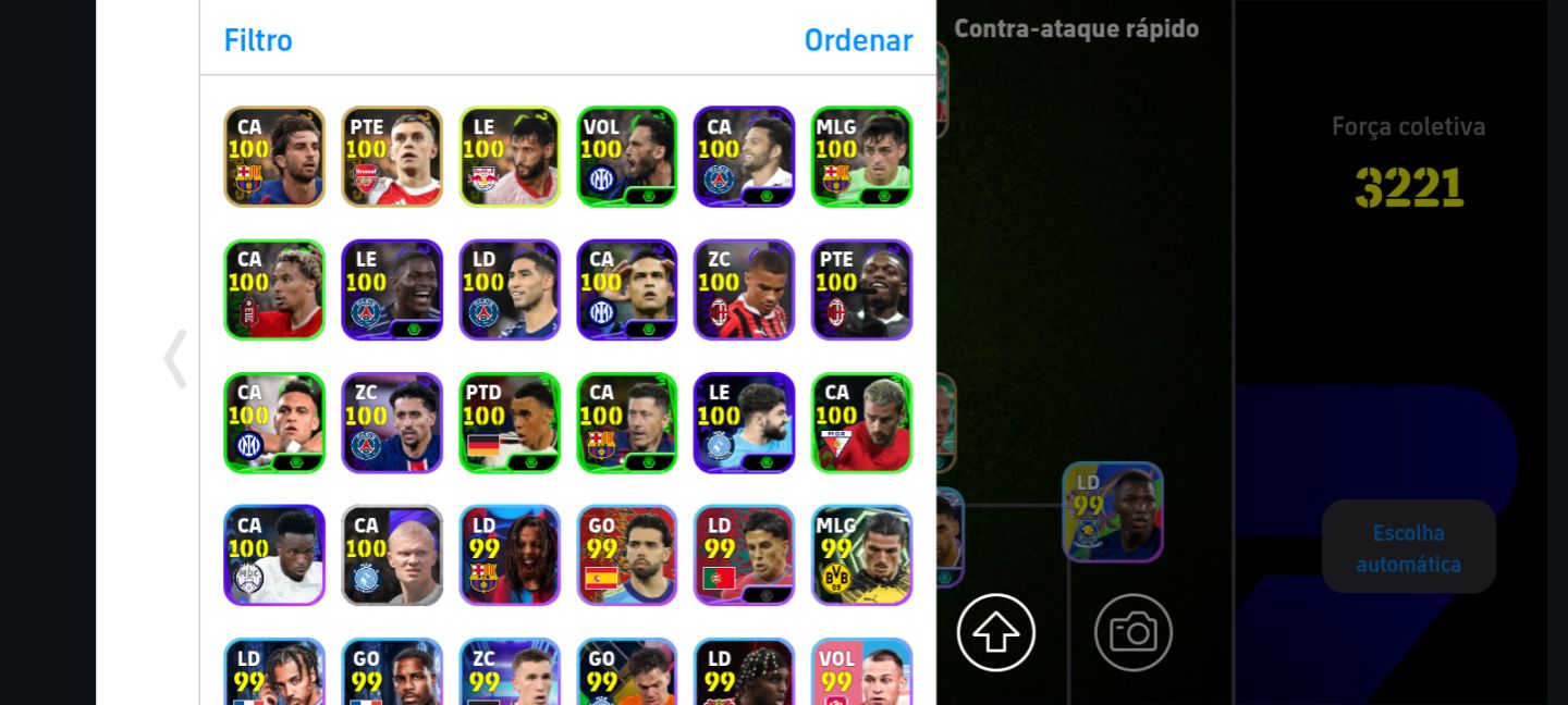 CONTA DE EFOOTBALL
