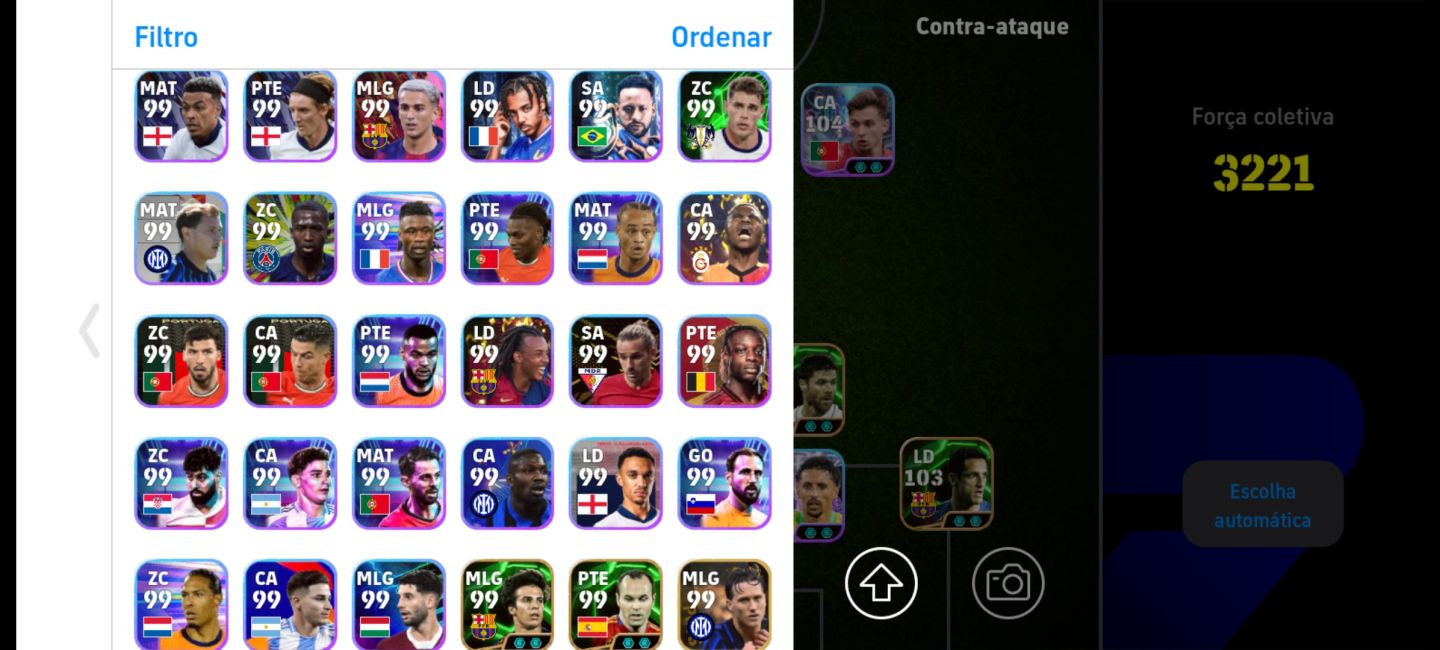 CONTA eFOOTBALL 3221 | MESSI 105, BATISTUTA 105, CANNAVARO 106 + CRAQUES!!