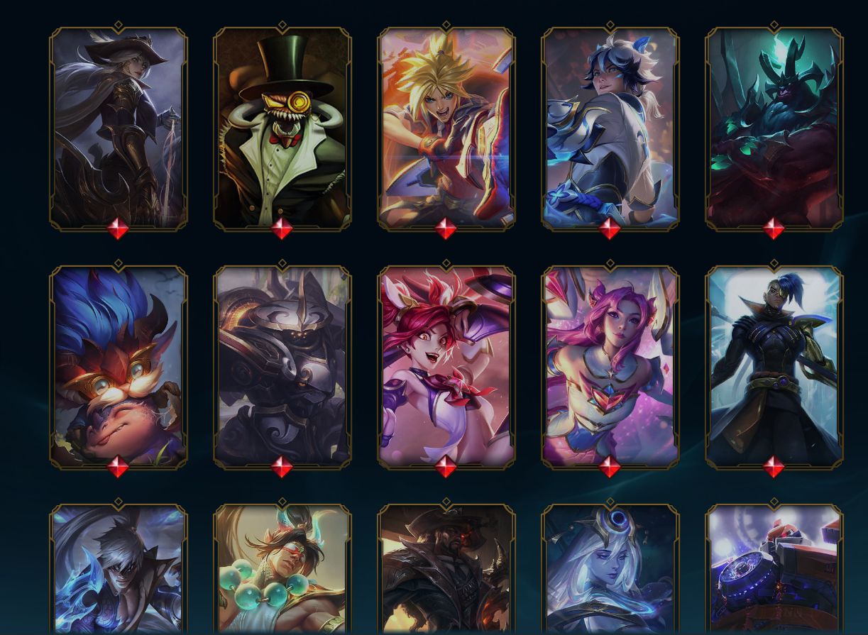 CONTA LEAGUE OF LEGENDS / 357 SKINS / LV 756 / BRONZE 4