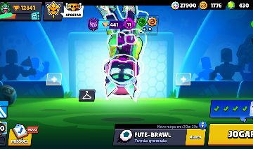 Conta de Brawl Stars com 12800 Troféus, 64 brawlers e 25 hipercargas