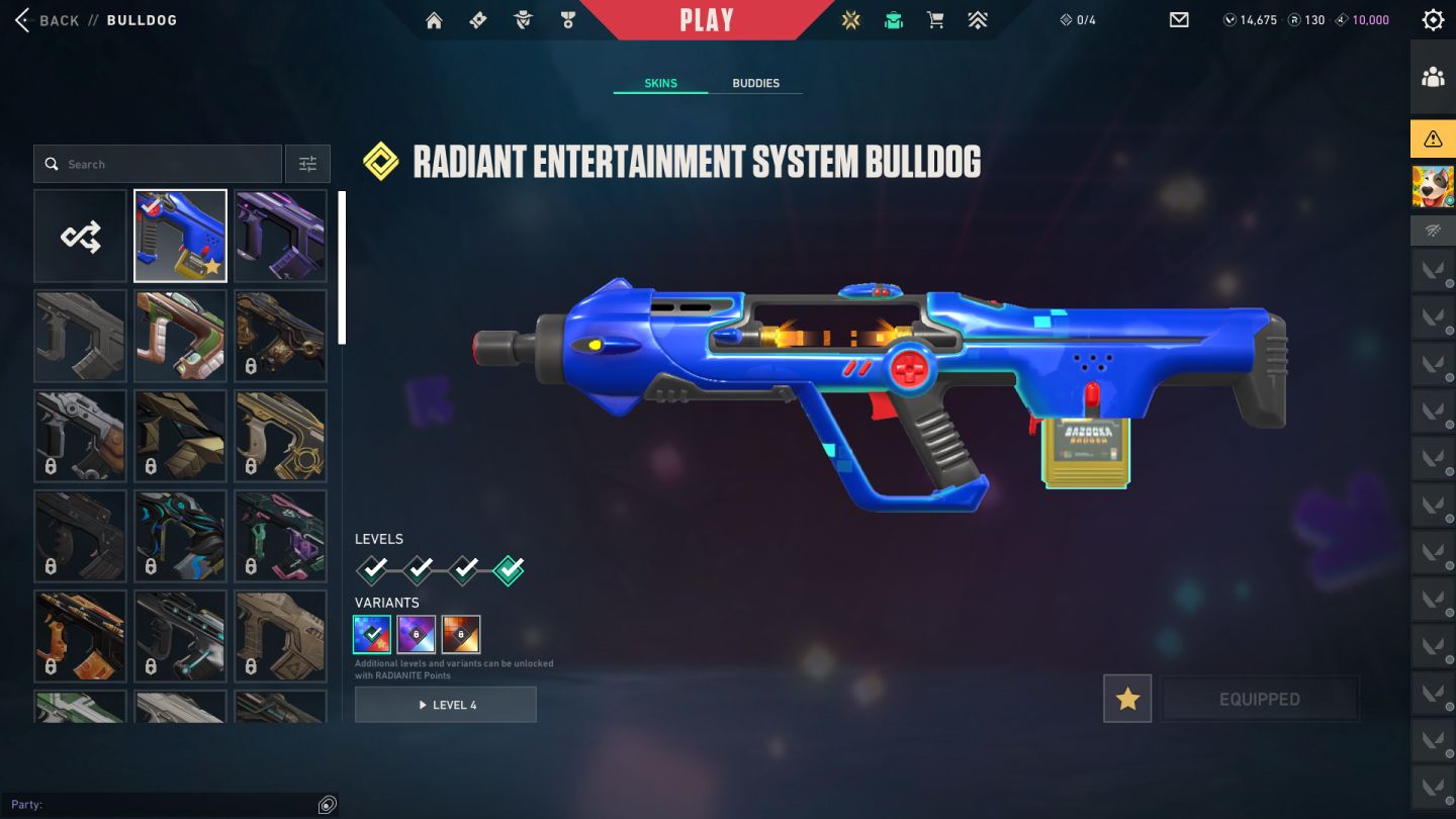 Conta de valorante cheia de skin e com vp
