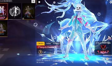 Conta Free Fire rara, com skins do saitama
