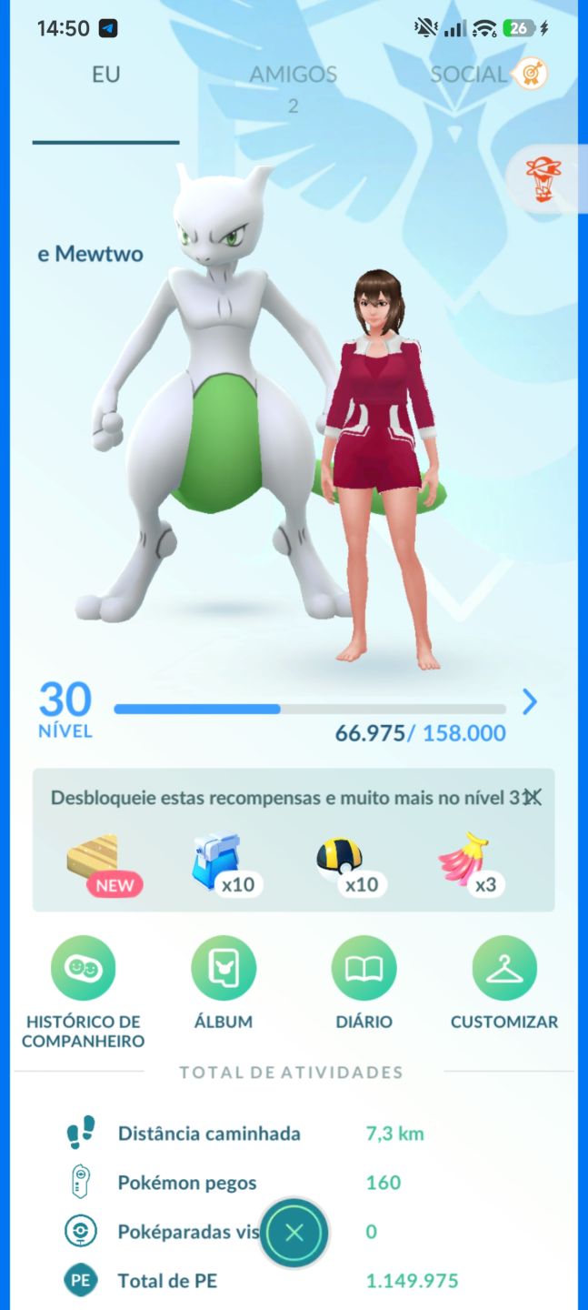 Mewtwo Shiny com Fundo Especial | Conta Pokémon GO