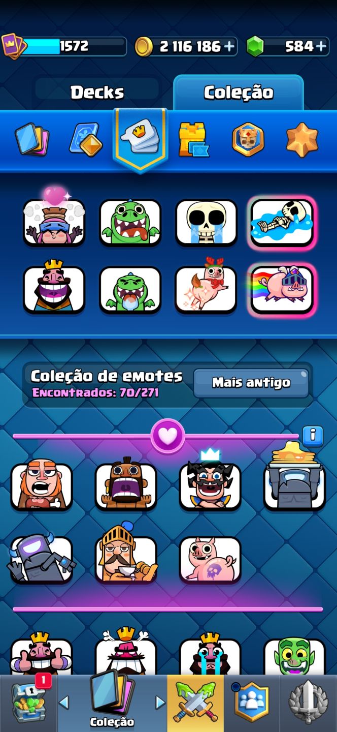 Conta de Clash Royale com 10500 troféus