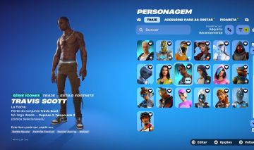FORTNITE | TRAVIS SCOTT | 157 SKINS | 215 PICARETAS | 159 GESTOS