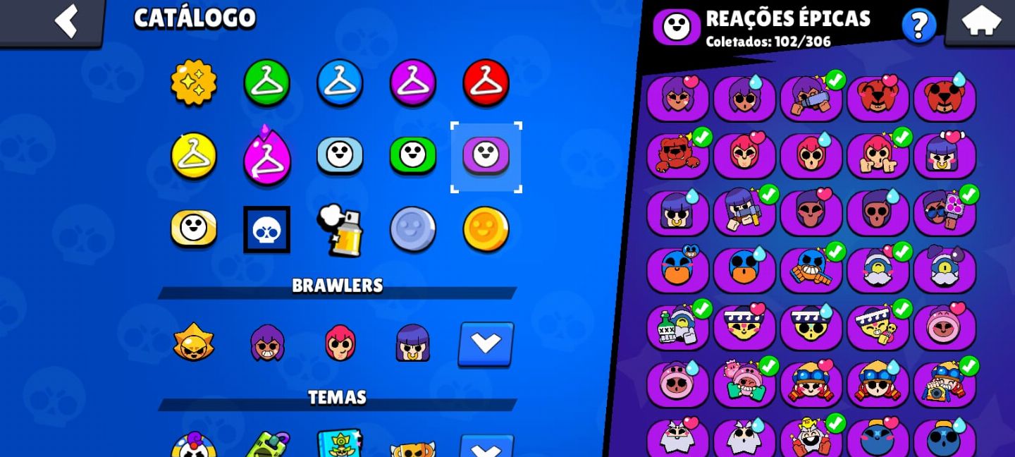 Conta de brawl stars criada em 2020 com 66k de Troféu e com todos os brawl.