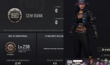 PUBG PLUS+ | LEVEL 238 | MEDALHA 3 ANOS | ENTREGA AUTOMÁTICA