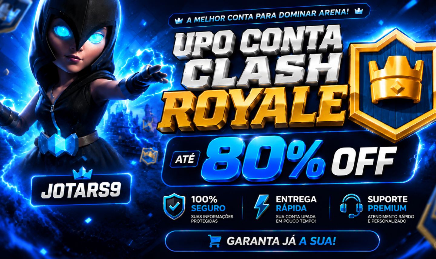 UPO CONTAS NO CLASH ROYALE / TROFÉUS E LIGAS!!! [PROMOÇÃO]