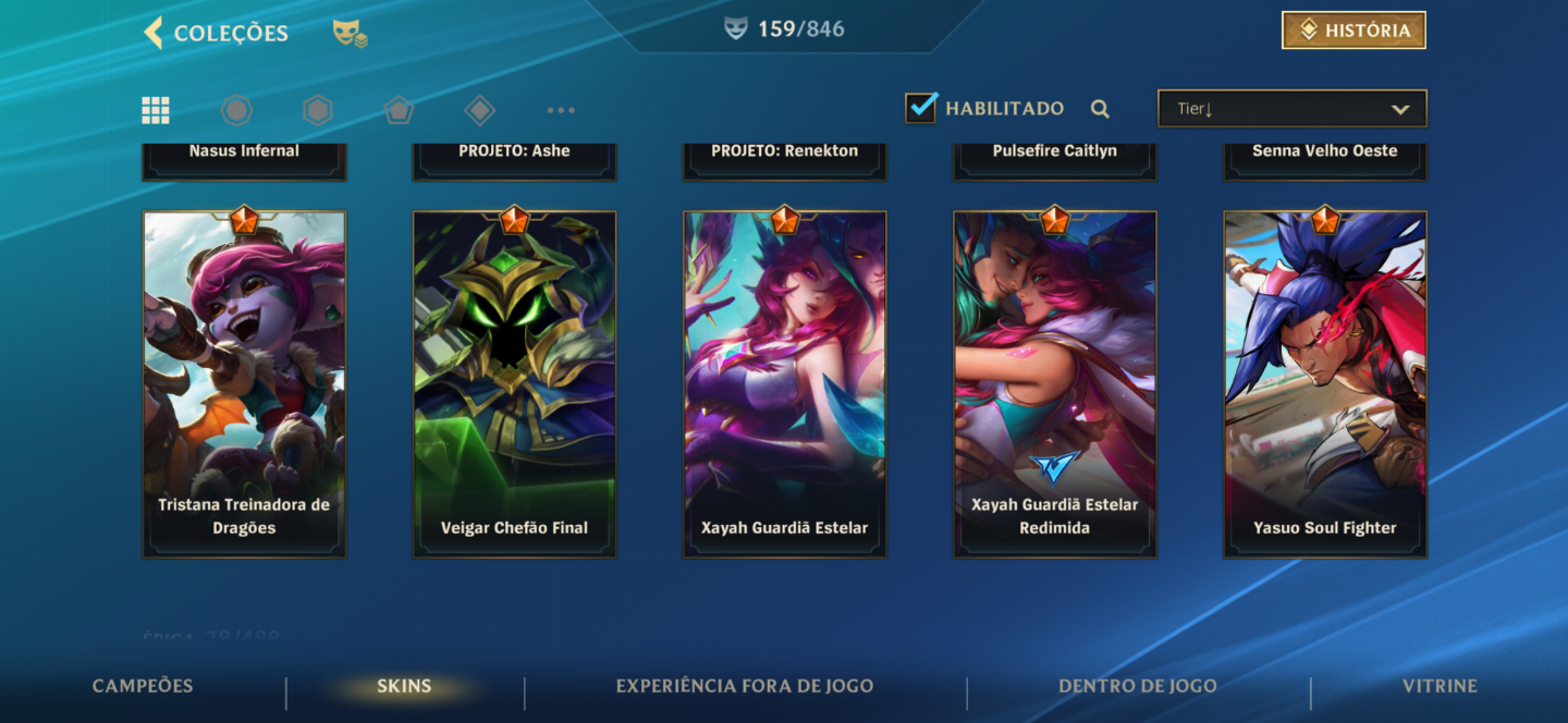 CONTA WILD RIFT CHALLANGER COM SKIN JINX NOVA