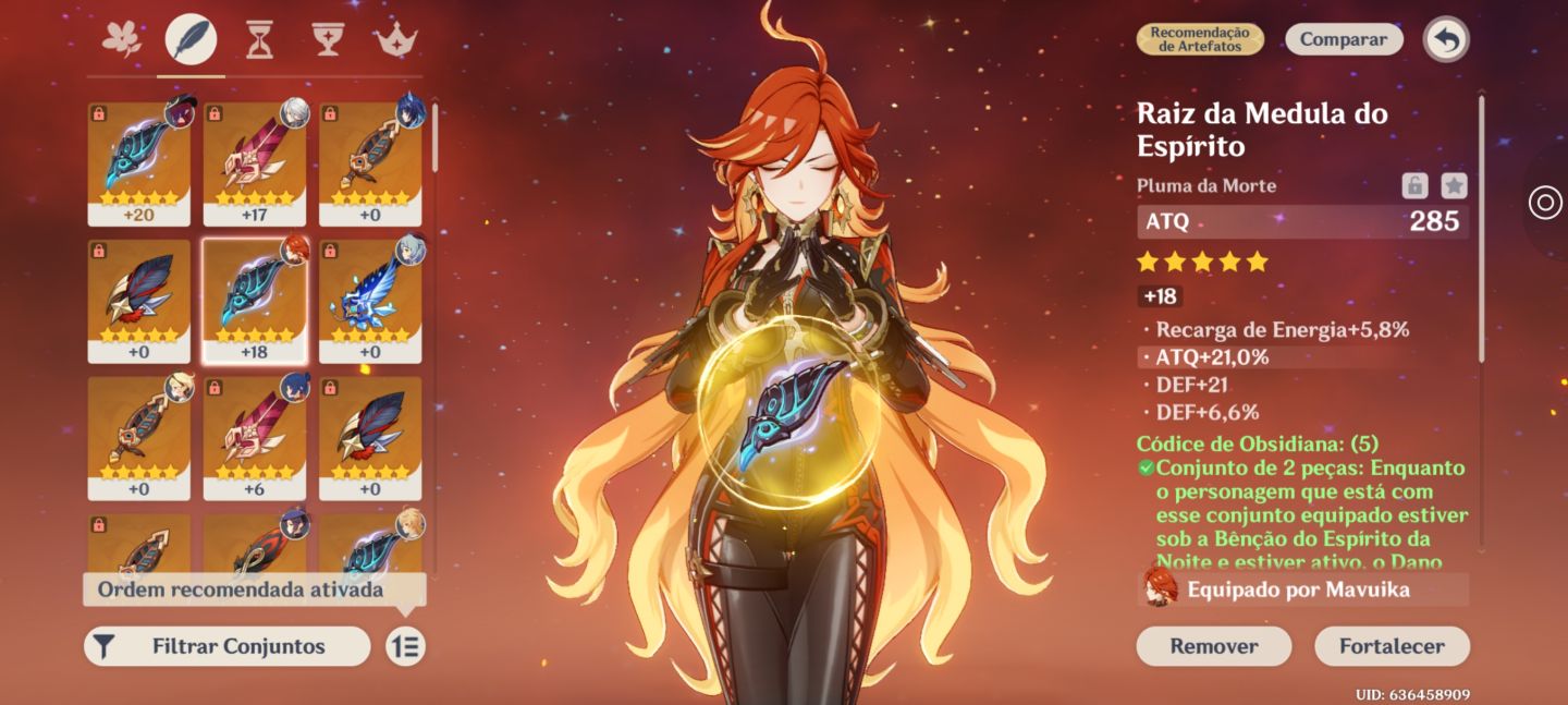 Conta de genshin impact