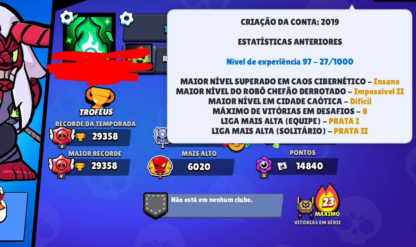 Conta focada pro rankeado