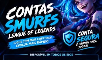 CONTAS SMURF LOL LVL 30+ UNRANKED OU COM ELO - FULL ACESSO 100% SEGURO