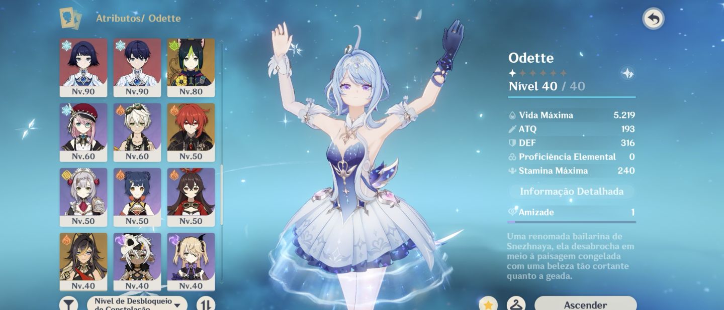 VESNA + TIME PREMIUM, ODETTE E VODYANITSA, CHIORI C3, ARLECCHINO C1 + BIS E +