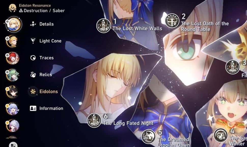 HONKAI: STAR RAIL (HSR) CONTA COM Saber E6 + Muitos t5