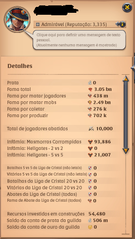 Conta Albion Online 3 BN + email prorio - SEM RMT / UNICO DONO+100m