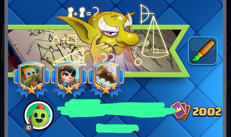 CONTA CLASH ROYALE 8 ANOS| NÍVEL 2002 | 32 EVOLUÇÕES | 8 HERÓIS | 42 CARTAS MAX