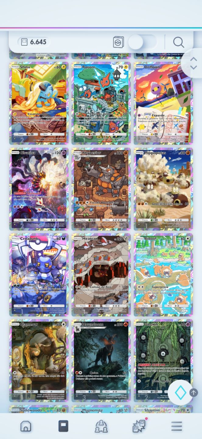 CONTA RARA POKÉMON TCG POCKET