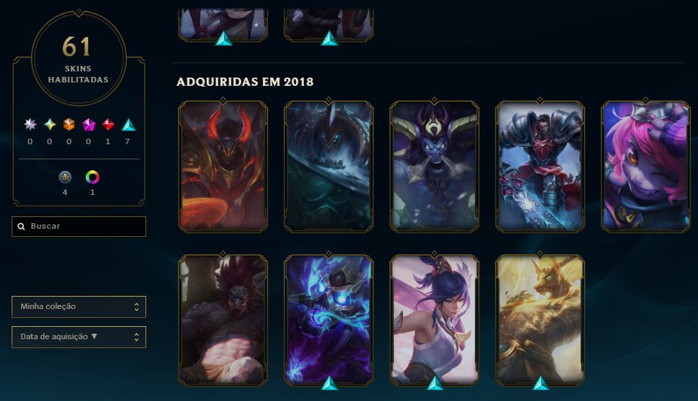 Conta LoL e Valorant