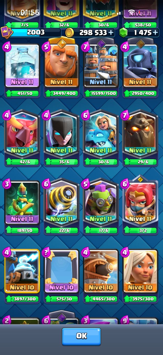 CONTA CLASH ROYALE COM 70 CARTAS LEVEL MÁXIMO, PRA SAIR RÁPIDO!