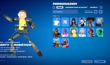 Conta Fortnite 11 Skins | Morty | Rick | (Somente Pc e celular)