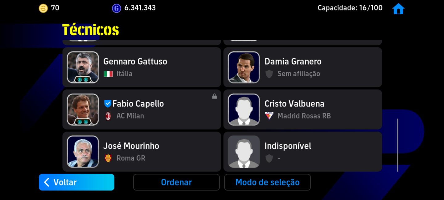 CONTA EFOOTBAL COM DEL PIERO META E SHEVCHENKO