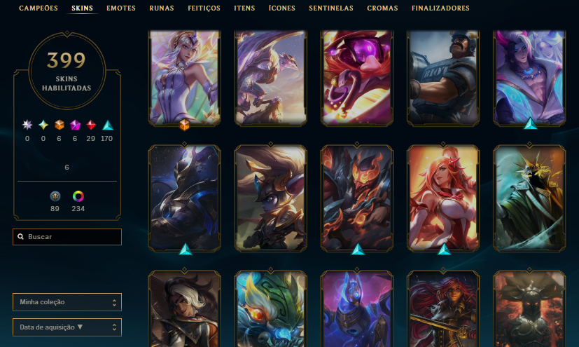 Conta Main Ahri, ekko Lvl 1202 Ex Mestre Season 2024