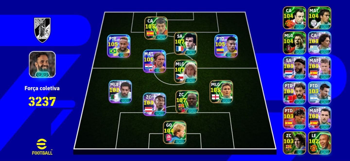 Conta EFootball 3237 upada e rara!!