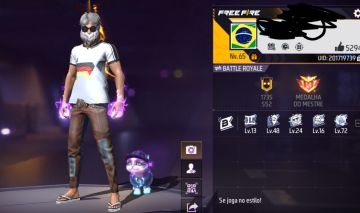 Conta de FF com alguns itens raros