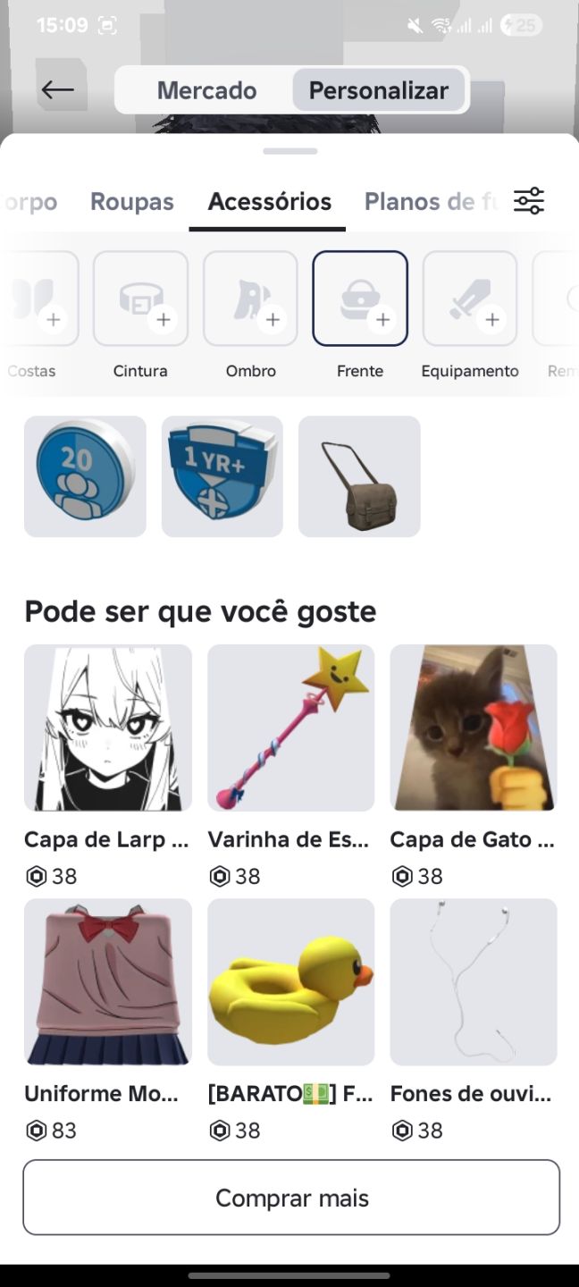 Conta de Roblox 2023 com vários itens