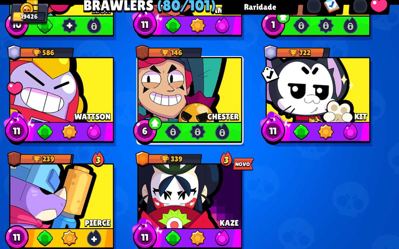 Conta Brawl Stars 19k kaze