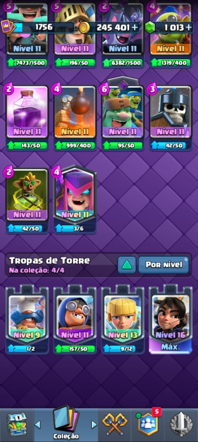 14000 troféus COMPLETA LVL 16 | 19 EVOLUÇÕES | MAIOR CAMPEÃO | INSÍGNIA 10 ANOS