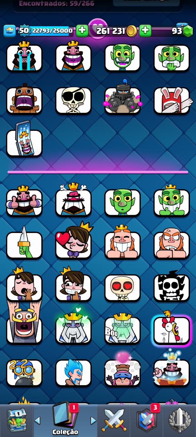 Conta Clash Royale 10k de troféus branw stars e clash of clãs 4 anos de jogo up