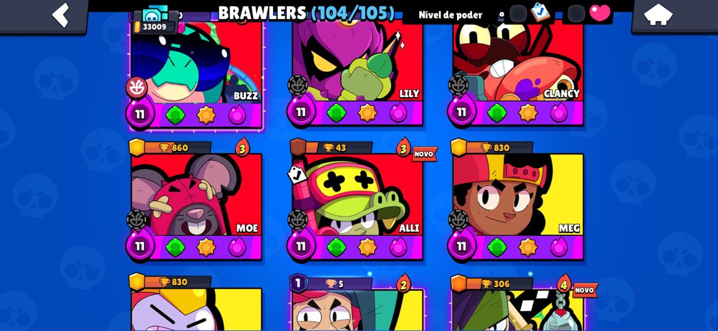 Conta Brawl stars gemada e antiga!!