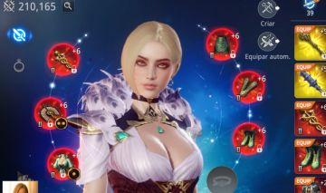 Conta Mir4 Maga LV 124 Elementalista 210k PW 3 Pets lendários