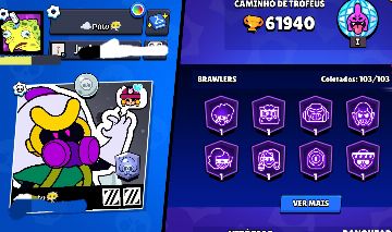 Braws stars todos os brawlers conta pra sair logo
