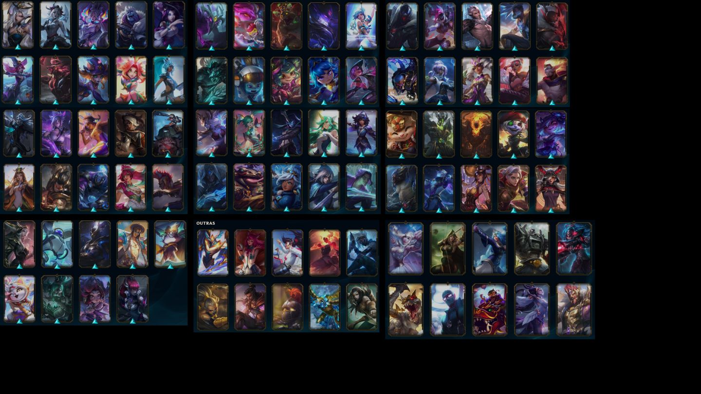 FULLACESSO - CONTA DE 2020 - 297 SKINS - LEVEL 396 - TODOSCAMPEÕES - 142 CROMAS