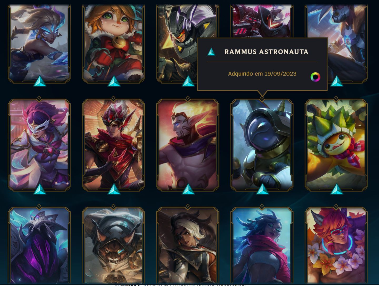 Conta Platina/esmeralda League Of Legends com SKINS Boas. ( LOL ) FULL ACESSO
