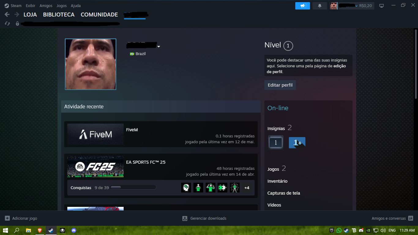 CONTA STEAM COM WPP E EA 25