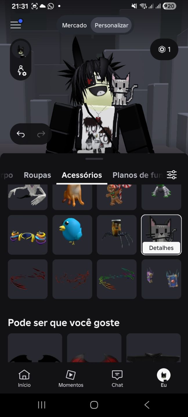 Conta Roblox (project slayers, 1 limited itens, Blox Fruits)