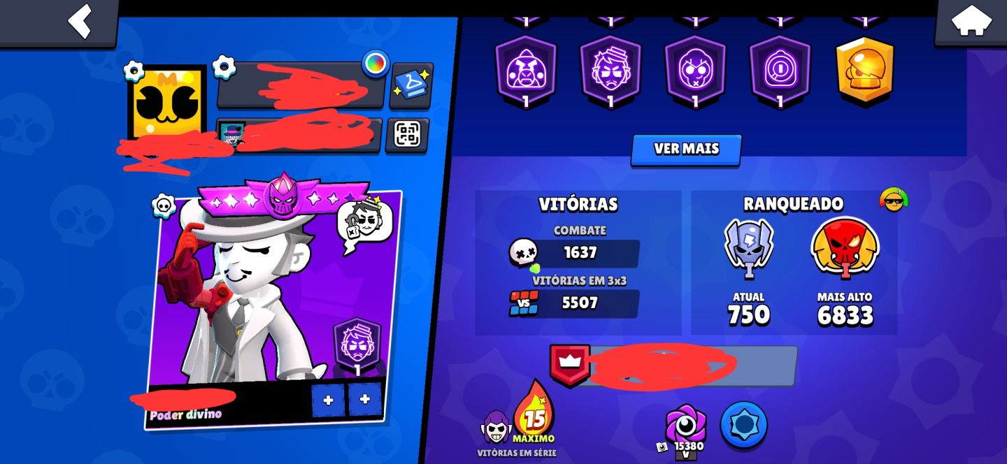 CONTA DE BS 35K, 2021 (8bit v8) + clash royale 4 anos arena 16!